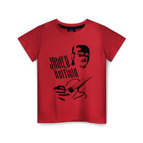 Детская футболка хлопок с принтом Metallica (Джеймс Хэтфилд) в Тюмени, 100% хлопок | круглый вырез горловины, полуприлегающий силуэт, длина до линии бедер | металлика