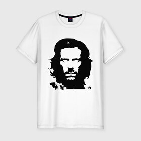 Мужская футболка премиум с принтом Che House в Тюмени, 92% хлопок, 8% лайкра | приталенный силуэт, круглый вырез ворота, длина до линии бедра, короткий рукав | house | house md | доктор хауз | доктор хаус | хауз | хаус | хью лори