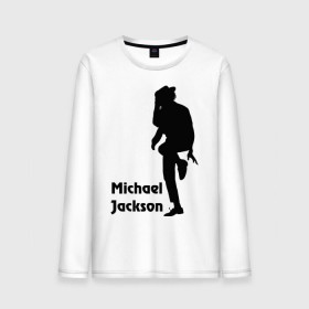 Мужской лонгслив хлопок с принтом Michael Jackson (15) в Тюмени, 100% хлопок |  | michael jackson | pop | король | легенда | майкл джексон | поп | силуэт
