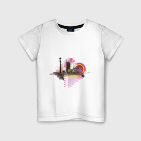 Детская футболка хлопок с принтом City Style (2) в Тюмени, 100% хлопок | круглый вырез горловины, полуприлегающий силуэт, длина до линии бедер | Тематика изображения на принте: 