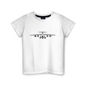 Детская футболка хлопок с принтом Авиация (2) в Тюмени, 100% хлопок | круглый вырез горловины, полуприлегающий силуэт, длина до линии бедер | авиаторы | авиация | армия | ввс | россия | самолет