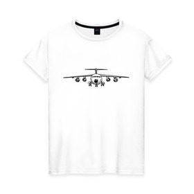 Женская футболка хлопок с принтом Авиация (2) в Тюмени, 100% хлопок | прямой крой, круглый вырез горловины, длина до линии бедер, слегка спущенное плечо | авиаторы | авиация | армия | ввс | россия | самолет