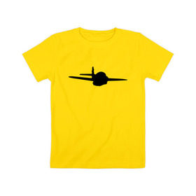 Детская футболка хлопок с принтом Авиация (3) в Тюмени, 100% хлопок | круглый вырез горловины, полуприлегающий силуэт, длина до линии бедер | авиаторы | авиация | армейские | армия | ввс | военно | военные подразделения | воздушные | россия | самолет | силы