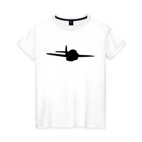 Женская футболка хлопок с принтом Авиация (3) в Тюмени, 100% хлопок | прямой крой, круглый вырез горловины, длина до линии бедер, слегка спущенное плечо | авиаторы | авиация | армейские | армия | ввс | военно | военные подразделения | воздушные | россия | самолет | силы