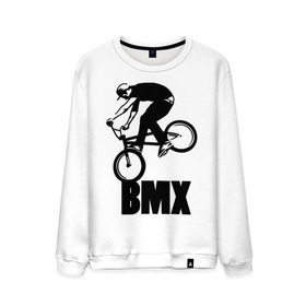 Мужской свитшот хлопок с принтом BMX 3 в Тюмени, 100% хлопок |  | bmx | free style | бмэкс | велик | вело | велосипедист | фристайл | экстрим | экстримальный