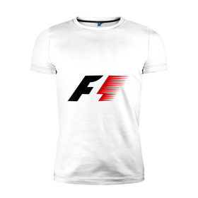 Мужская футболка премиум с принтом Formula 1 в Тюмени, 92% хлопок, 8% лайкра | приталенный силуэт, круглый вырез ворота, длина до линии бедра, короткий рукав | формула 1