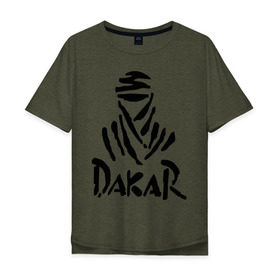 Мужская футболка хлопок Oversize с принтом Rally Dakar в Тюмени, 100% хлопок | свободный крой, круглый ворот, “спинка” длиннее передней части | rally dakar | авто | авто2012 | автогонки | гонки | ралли | ралли дакар