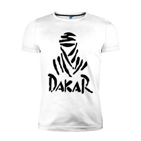Мужская футболка премиум с принтом Rally Dakar в Тюмени, 92% хлопок, 8% лайкра | приталенный силуэт, круглый вырез ворота, длина до линии бедра, короткий рукав | rally dakar | авто | авто2012 | автогонки | гонки | ралли | ралли дакар