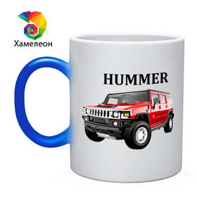 Кружка хамелеон с принтом Hummer в Тюмени, керамика | меняет цвет при нагревании, емкость 330 мл | Тематика изображения на принте: humer | hummer | авто | автобренды | автомобиль | машинки | машины | мерседес | тачки | хамер | хаммер