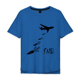 Мужская футболка хлопок Oversize с принтом Еда вместо бомб в Тюмени, 100% хлопок | свободный крой, круглый ворот, “спинка” длиннее передней части | бомбы | еда | морковки | самолет