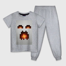 Детская пижама хлопок с принтом Minecraft white в Тюмени, 100% хлопок |  брюки и футболка прямого кроя, без карманов, на брюках мягкая резинка на поясе и по низу штанин
 | крипер