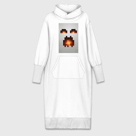 Платье удлиненное хлопок с принтом Minecraft white в Тюмени,  |  | крипер