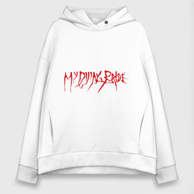 Женское худи Oversize хлопок с принтом My Dying Bride logo в Тюмени, френч-терри — 70% хлопок, 30% полиэстер. Мягкий теплый начес внутри —100% хлопок | боковые карманы, эластичные манжеты и нижняя кромка, капюшон на магнитной кнопке | Тематика изображения на принте: bandmy | metal