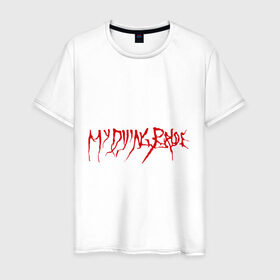 Мужская футболка хлопок с принтом My Dying Bride logo в Тюмени, 100% хлопок | прямой крой, круглый вырез горловины, длина до линии бедер, слегка спущенное плечо. | Тематика изображения на принте: bandmy | metal