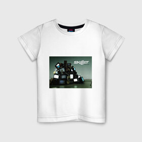 Детская футболка хлопок с принтом Skillet comatose в Тюмени, 100% хлопок | круглый вырез горловины, полуприлегающий силуэт, длина до линии бедер | Тематика изображения на принте: skillet | альтернативный рок | рок | рок группа | рок группы | симфонический рок | христианский рок