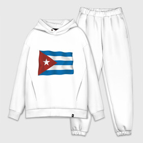 Мужской костюм хлопок OVERSIZE с принтом Куба флаг в Тюмени,  |  | Тематика изображения на принте: cuba | куба | куба афиша | кубинский флаг | республика куба | флаг | флаг кубы | флаги
