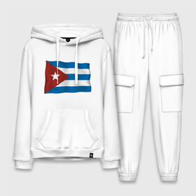 Мужской костюм хлопок с толстовкой с принтом Куба флаг в Тюмени,  |  | Тематика изображения на принте: cuba | куба | куба афиша | кубинский флаг | республика куба | флаг | флаг кубы | флаги