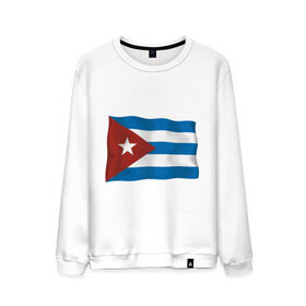Мужской свитшот хлопок с принтом Куба флаг в Тюмени, 100% хлопок |  | Тематика изображения на принте: cuba | куба | куба афиша | кубинский флаг | республика куба | флаг | флаг кубы | флаги