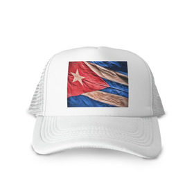 Кепка тракер с сеткой с принтом Куба флаг олд (3) в Тюмени, трикотажное полотно; задняя часть — сетка | длинный козырек, универсальный размер, пластиковая застежка | cuba | куба | кубинский | фидель | фидель кастро | флаг кубы