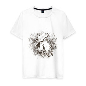 Мужская футболка хлопок с принтом 007 MAFIA (2) в Тюмени, 100% хлопок | прямой крой, круглый вырез горловины, длина до линии бедер, слегка спущенное плечо. | Тематика изображения на принте: mafia | mafiya | мафиозные | мафия