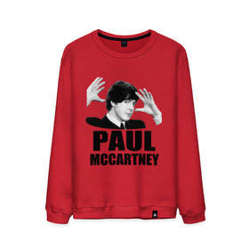 Мужской свитшот хлопок с принтом Paul McCartney (Пол МакКартни) в Тюмени, 100% хлопок |  | beatles | mccartney | the beatles | битлз | битлс | битлы | маккартни