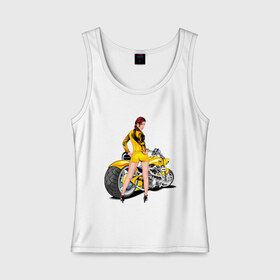 Женская майка хлопок с принтом The excellent bike & sexy girl (2) в Тюмени, 95% хлопок, 5% эластан |  | Тематика изображения на принте: байк | девушка | для байкеров | красивая девушка | мото | мотоцикл | супер мотоцикл | супермотоцикл