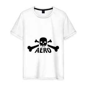 Мужская футболка хлопок с принтом Aero yo(1) в Тюмени, 100% хлопок | прямой крой, круглый вырез горловины, длина до линии бедер, слегка спущенное плечо. | 
