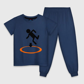 Детская пижама хлопок с принтом Portal (Портал) в Тюмени, 100% хлопок |  брюки и футболка прямого кроя, без карманов, на брюках мягкая резинка на поясе и по низу штанин
 | portal | игра | игры | компьютерные игры | портал