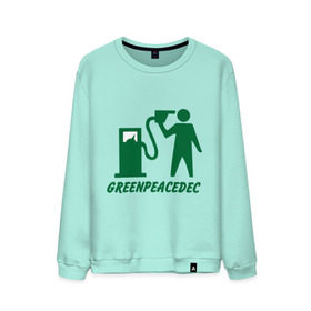 Мужской свитшот хлопок с принтом Greenpeacedec (1) в Тюмени, 100% хлопок |  | green peace | азс | бензин | грин пис | заправка | мат | экология