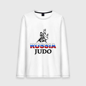 Мужской лонгслив хлопок с принтом Russia judo в Тюмени, 100% хлопок |  | дзюдо