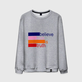 Мужской свитшот хлопок с принтом Love is truth в Тюмени, 100% хлопок |  | believe love is truth | вера | верю | верю любовь это истина | любовь это истина | надпись | прикольные надписи