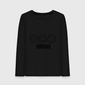 Женский лонгслив хлопок с принтом Nirvana(2) в Тюмени, 100% хлопок |  | nirvana | rock | нирвана | ребенок | рок | символика nirvana | символика нирвана