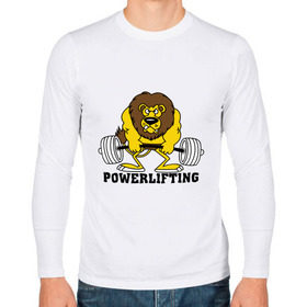 Мужской лонгслив хлопок с принтом Лев Powerlifting в Тюмени, 100% хлопок |  | бодибилдинг | гантеля | кач | качалочка | качок | лев | мускулы | мышцы | пауэрлифтинг | тренажерка