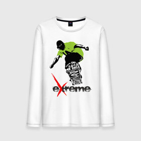 Мужской лонгслив хлопок с принтом Экстрим в футболке в Тюмени, 100% хлопок |  | extreme | snowboard | для сноубордиста | доска | зимние виды спорта | зимний спорт | сноуборд | сноубордист | экстрим | экстримальный спорт