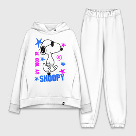 Женский костюм хлопок Oversize с принтом Be cool as Snoopy в Тюмени,  |  | snoopy | будь крутым как снупи | мультик | мультики | мультфильмы | снупи | собачка снупи