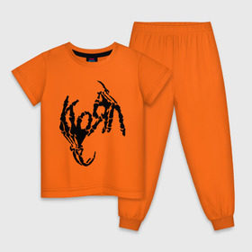 Детская пижама хлопок с принтом Korn bones в Тюмени, 100% хлопок |  брюки и футболка прямого кроя, без карманов, на брюках мягкая резинка на поясе и по низу штанин
 | korn | metal | группы | корн | логотип | метал | музыка | рок группы | рок музыка