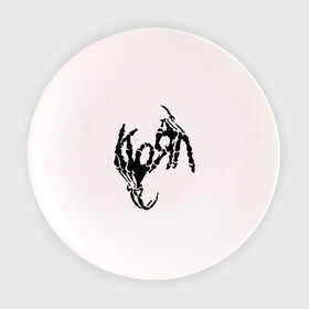 Тарелка с принтом Korn bones в Тюмени, фарфор | диаметр - 210 мм
диаметр для нанесения принта - 120 мм | korn | metal | группы | корн | логотип | метал | музыка | рок группы | рок музыка