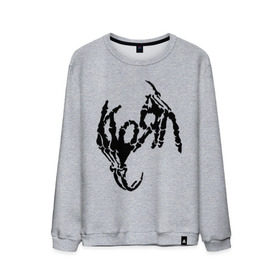 Мужской свитшот хлопок с принтом Korn bones в Тюмени, 100% хлопок |  | korn | metal | группы | корн | логотип | метал | музыка | рок группы | рок музыка