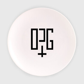 Тарелка 3D с принтом OPG в Тюмени, фарфор | диаметр - 210 мм
диаметр для нанесения принта - 120 мм | opg | группировка | для пацанов | надписи | опг | организованная преступная группа | пацанские
