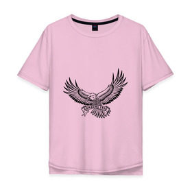 Мужская футболка хлопок Oversize с принтом каждому свое в Тюмени, 100% хлопок | свободный крой, круглый ворот, “спинка” длиннее передней части | Тематика изображения на принте: крылья