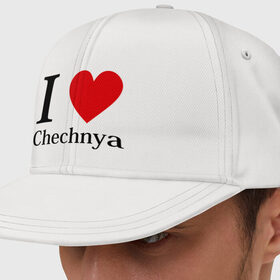 Кепка снепбек с прямым козырьком с принтом i love chechnya в Тюмени, хлопок 100% |  | регионы | чеченская республика | чеченцы | чечня | я люблю | я люблю чечню