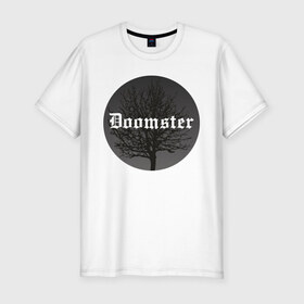 Мужская футболка премиум с принтом значок Doomster в Тюмени, 92% хлопок, 8% лайкра | приталенный силуэт, круглый вырез ворота, длина до линии бедра, короткий рукав | 