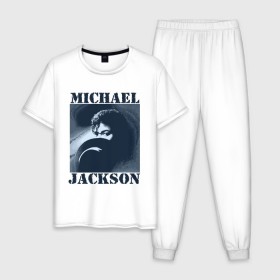Мужская пижама хлопок с принтом Michael Jackson с шляпой (2) в Тюмени, 100% хлопок | брюки и футболка прямого кроя, без карманов, на брюках мягкая резинка на поясе и по низу штанин
 | mj | в шляпе | исполнитель | майкл джексон | музыка | певец | поп музыка | шляпа