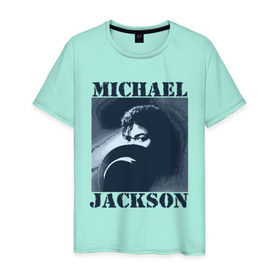 Мужская футболка хлопок с принтом Michael Jackson с шляпой (2) в Тюмени, 100% хлопок | прямой крой, круглый вырез горловины, длина до линии бедер, слегка спущенное плечо. | mj | в шляпе | исполнитель | майкл джексон | музыка | певец | поп музыка | шляпа