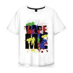 Мужская футболка хлопок Oversize с принтом Nirvana - Rape me в Тюмени, 100% хлопок | свободный крой, круглый ворот, “спинка” длиннее передней части | court cobain | rock | кобейн | курт кобейн | музыка | музыкальные | нирвана | рок