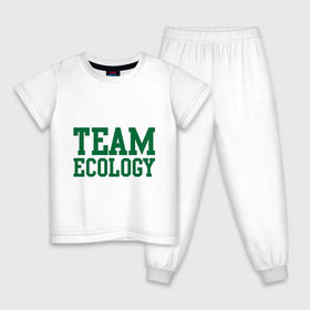 Детская пижама хлопок с принтом Команда экологов в Тюмени, 100% хлопок |  брюки и футболка прямого кроя, без карманов, на брюках мягкая резинка на поясе и по низу штанин
 | Тематика изображения на принте: eco | team ecology | зеленые технологии | зелень | планета | чистота | эко | экология