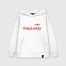 Детская толстовка хлопок с принтом Сборная Англии - Стивен Джеррард 4 в Тюмени, 100% хлопок | Круглый горловой вырез, эластичные манжеты, пояс, капюшен | англия | сборная англии | стивен джеррард | флаг англии | футбол