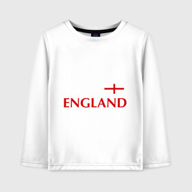 Детский лонгслив хлопок с принтом Сборная Англии - Стивен Джеррард 4 в Тюмени, 100% хлопок | круглый вырез горловины, полуприлегающий силуэт, длина до линии бедер | англия | сборная англии | стивен джеррард | флаг англии | футбол