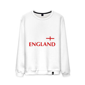 Мужской свитшот хлопок с принтом Сборная Англии - Стивен Джеррард 4 в Тюмени, 100% хлопок |  | англия | сборная англии | стивен джеррард | флаг англии | футбол