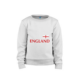 Детский свитшот хлопок с принтом Сборная Англии - 10 в Тюмени, 100% хлопок | круглый вырез горловины, эластичные манжеты, пояс и воротник | англия | руни | сборная англии | флаг англии | футбол
